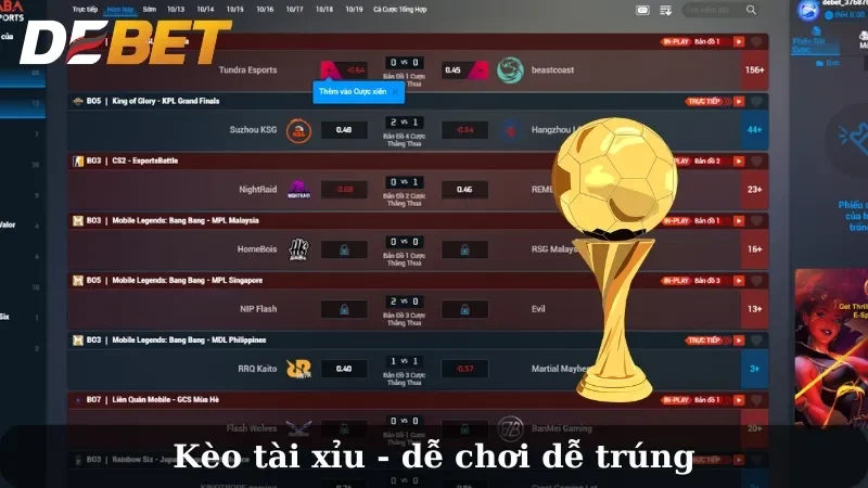 Tỷ lệ kèo nhà cái hôm nay